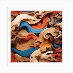 Wood Carvings 3 Art Print