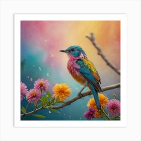 Colorful Bird 2 Art Print