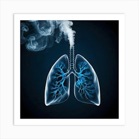 Lungs And Smoke Art Print