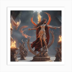 Goddess Of Fire Art Print