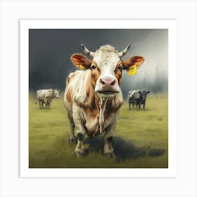 Cows In A Field 1 Art Print