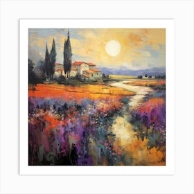Sunrise Serenade: Monet's Caribbean Delight Art Print