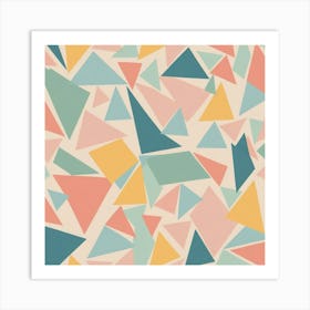 Geometric Triangles Art Print