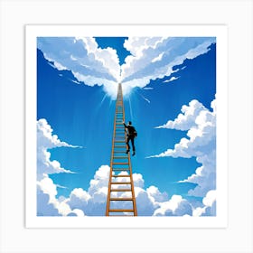 Ladder To Success 1 Art Print