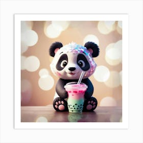 Default A Whimsical Cartoonstyle Panda With A Soft Rounded Bod 0 1 Art Print