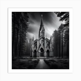 Church In The Woods 9 Art Print