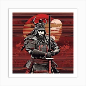 Samurai Warrior 1 Art Print