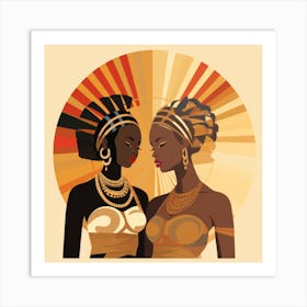 Two African Women Art Print