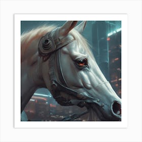 Futuristic Horse Art Print