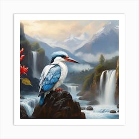 Kingfisher Watching Art Print