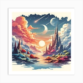 A Fantastical Land 28 Art Print