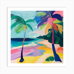 Abstract Travel Collection Maldives 4 Art Print