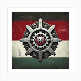 Iron Commonwealth Flag Belarus Art Print