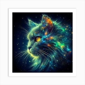Galaxy Cat 1 Art Print