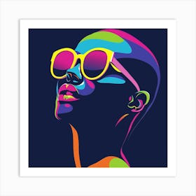 Woman In Sunglasses 8 Art Print