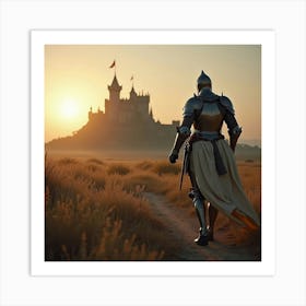 Knight In Armor 2 Art Print