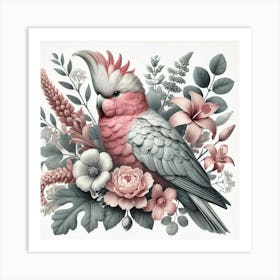 Pink Cockatoo Art Print