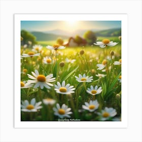 Daisy Field Art Print