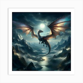 Dragon In The Sky 5 Art Print