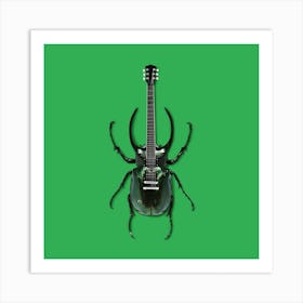 Guitar Bug Square Art Print