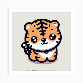 Cute Animal Tiger 3 Art Print