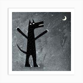 Werewolf In The Moonlight Art Print