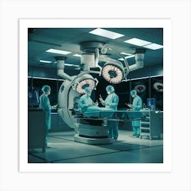 Surgeons In The Operating Room 1 Art Print