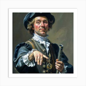 Man With A Pipe Art Print