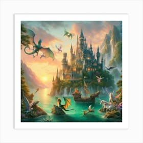 Fairytale Castle Art Print