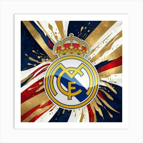 Real Madrid CF Logo Wall Art 5 Art Print