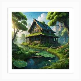 a beautiful house of the companion Art Print