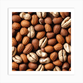 Close Up Of Nuts 8 Art Print