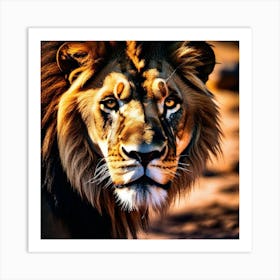 Lion Portrait 15 Art Print