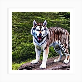 Husky Tiger 1 ( Fromhifitowifi ) Art Print