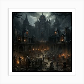 Dark Fantasy Castle 1 Art Print