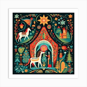 Christmas Lovely Paradise 12 Art Print