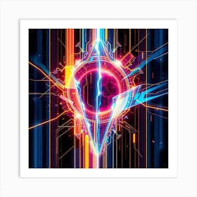 Sci - Fi Logo Art Print