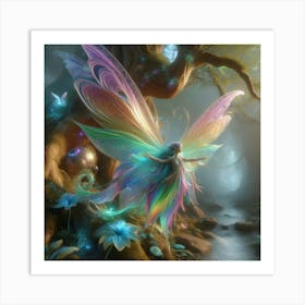 Fairy In The Forest 24 Art Print