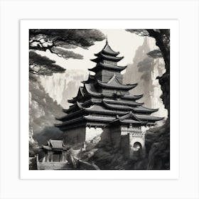 Chinese Temple Art Print