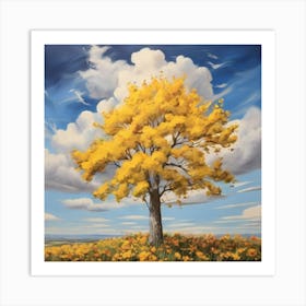 Yellow Tree 1 Art Print