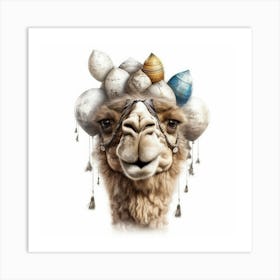 Camel With Eggs Art Print