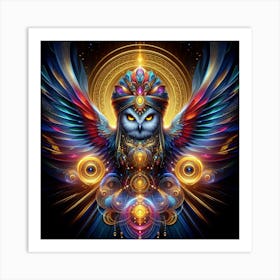 Owl Wisdom Art Print