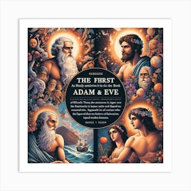 First Book Of Adam And Eve Art Print
