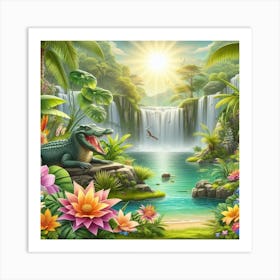 Tropical landscape 2 Art Print