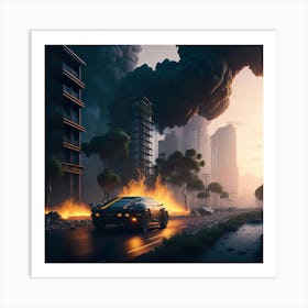 City On Fire (32) Art Print
