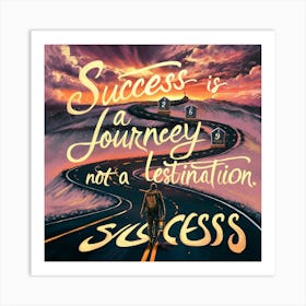Success Is A Journey Not A Destination 3 Art Print