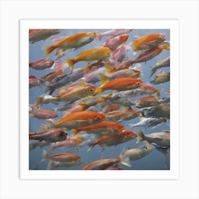 School Of Goldfish Art Print