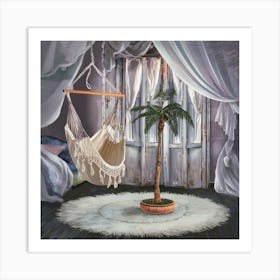 Room With A Hammock 1 Art Print