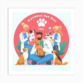 National Pet Day 7 Art Print