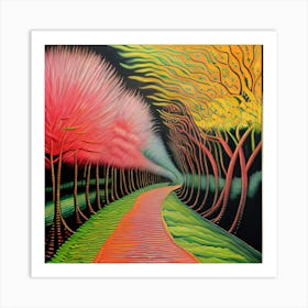 Road In The Forest Art Print